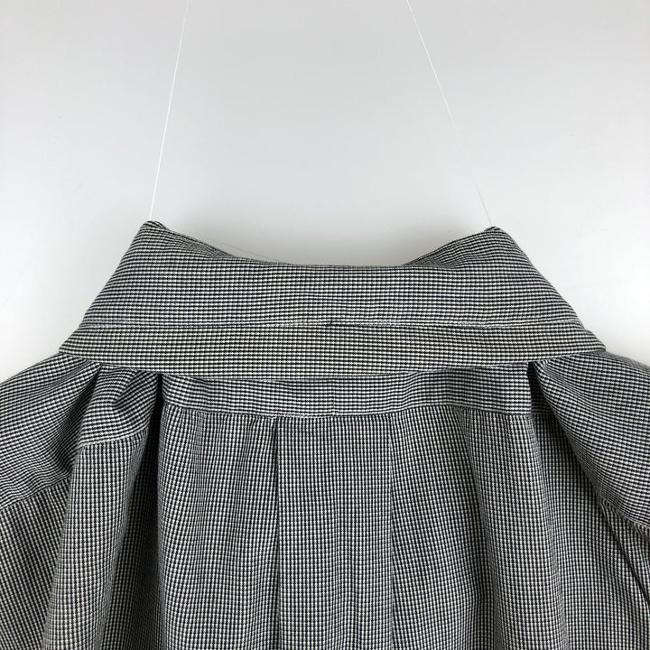 Ralph Lauren BLAKE short sleeve button down check shirt, men's size L cotton gray type Vintage Second Hand