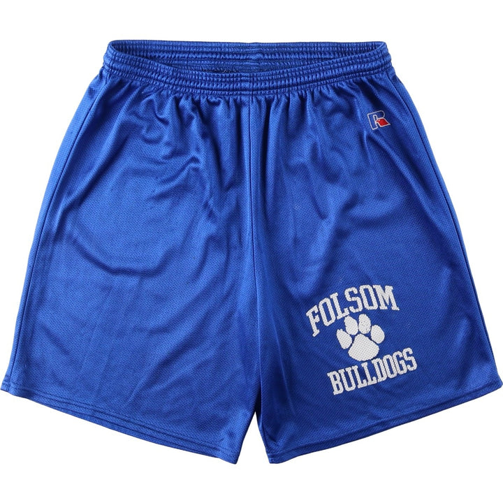 90'S Russell College Mesh Shorts, Men's Size M (Equivalent), Vintage polyester blue type Vintage Second Hand