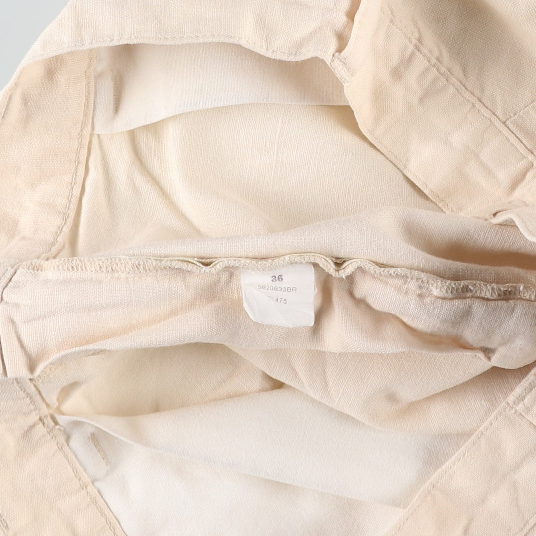 Ralph Lauren POLO by Ralph Lauren shorts, men's size W36 (approx.) linen pale white type Vintage Second Hand