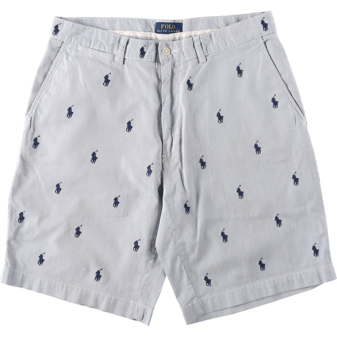 Ralph Lauren POLO RALPH LAUREN Cotton Shorts, Men's Size W32 (approx.) cotton blue type Vintage Second Hand