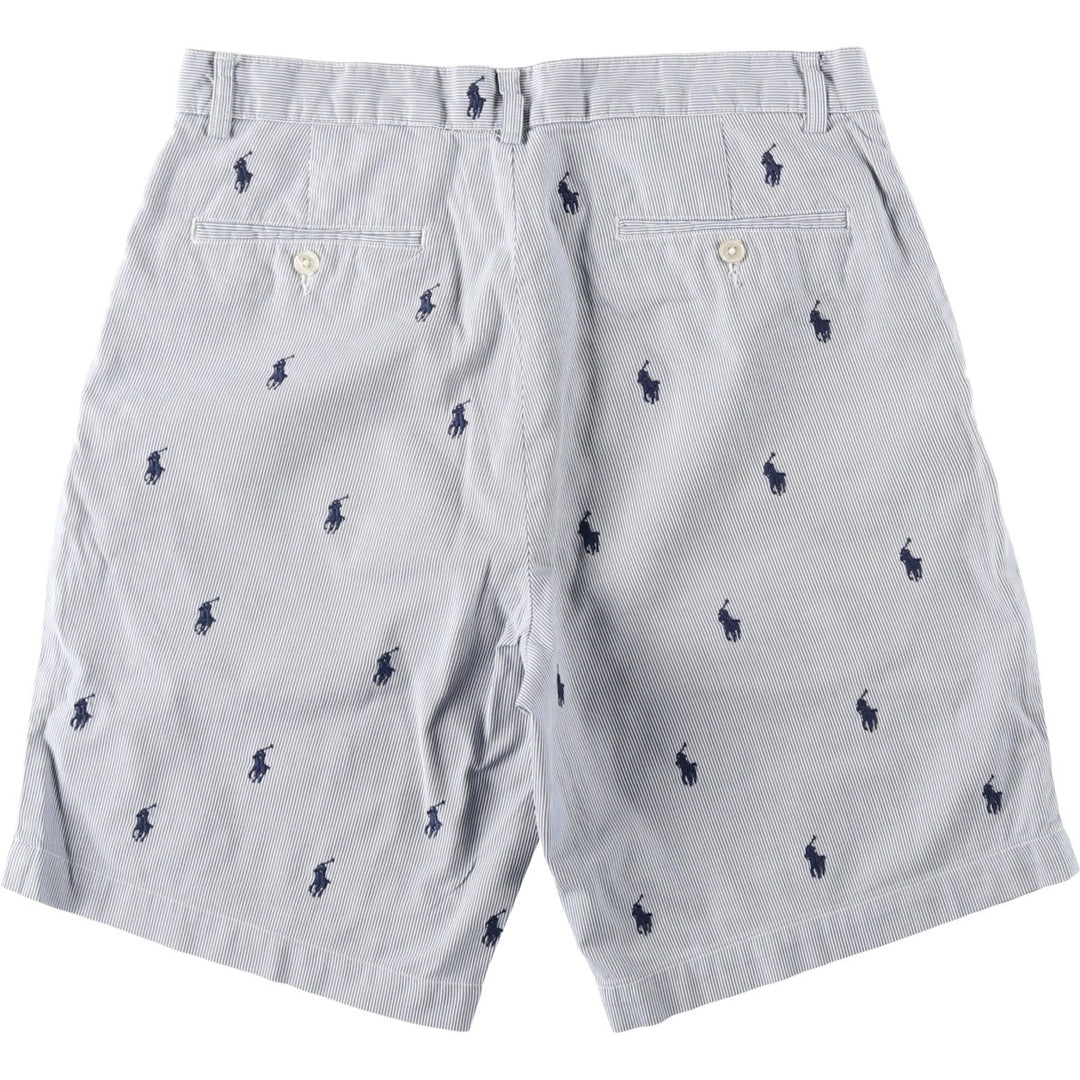 Ralph Lauren POLO RALPH LAUREN Cotton Shorts, Men's Size W32 (approx.) cotton blue type Vintage Second Hand