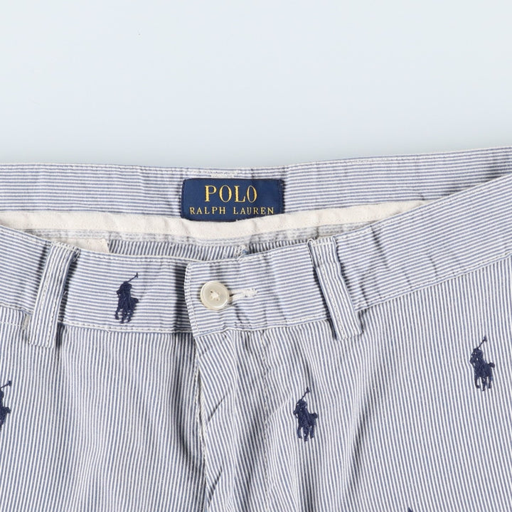 Ralph Lauren POLO RALPH LAUREN Cotton Shorts, Men's Size W32 (approx.) cotton blue type Vintage Second Hand
