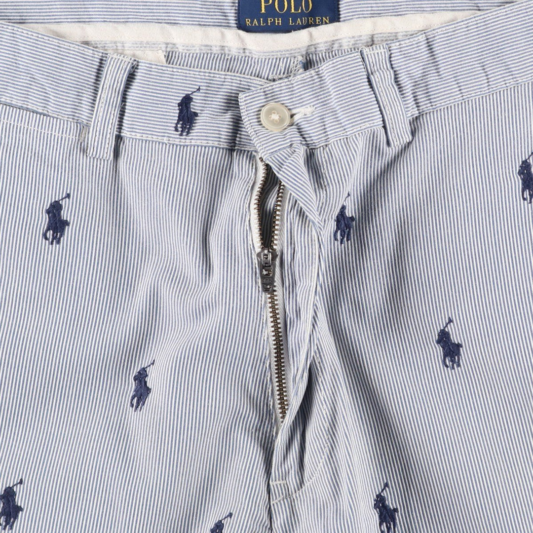Ralph Lauren POLO RALPH LAUREN Cotton Shorts, Men's Size W32 (approx.) cotton blue type Vintage Second Hand