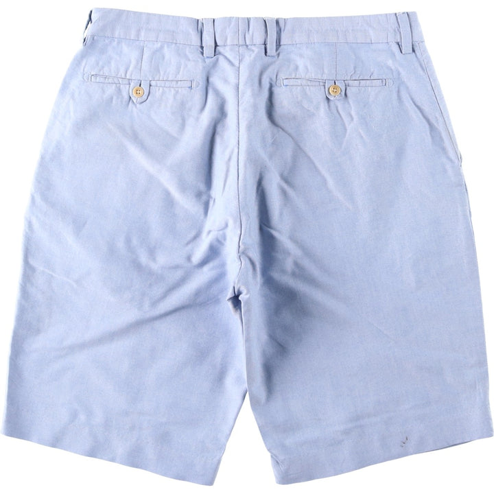 Ralph Lauren POLO by Ralph Lauren cotton shorts, men's size W35 (approx.) cotton Blue type light blue Vintage Second Hand
