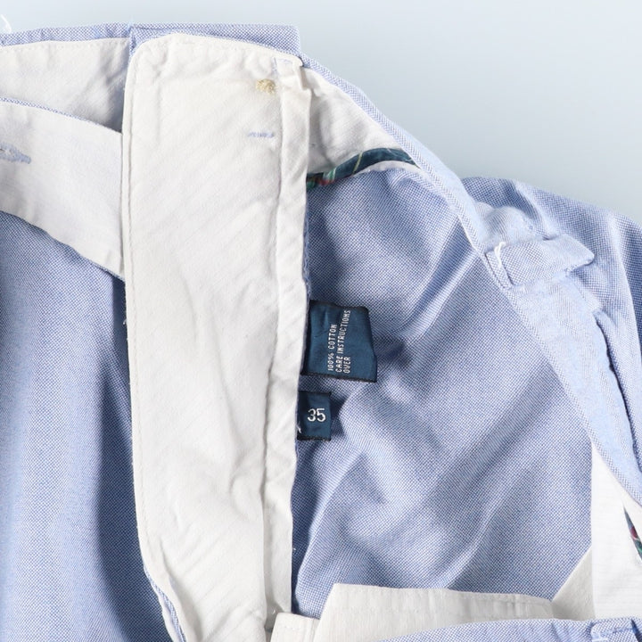 Ralph Lauren POLO by Ralph Lauren cotton shorts, men's size W35 (approx.) cotton Blue type light blue Vintage Second Hand