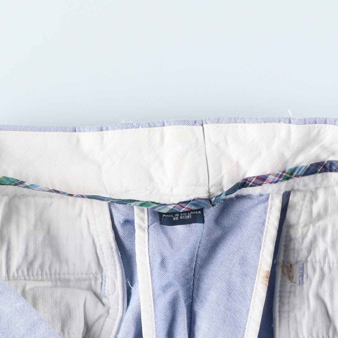 Ralph Lauren POLO by Ralph Lauren cotton shorts, men's size W35 (approx.) cotton Blue type light blue Vintage Second Hand