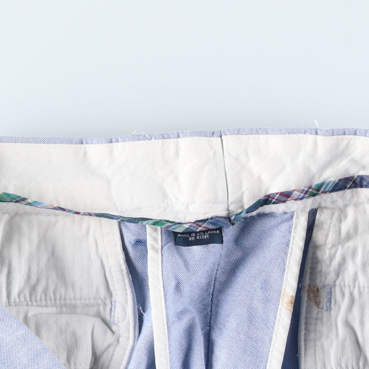 Ralph Lauren POLO by Ralph Lauren cotton shorts, men's size W35 (approx.) cotton Blue type light blue Vintage Second Hand