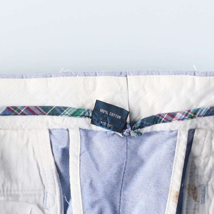 Ralph Lauren POLO by Ralph Lauren cotton shorts, men's size W35 (approx.) cotton Blue type light blue Vintage Second Hand