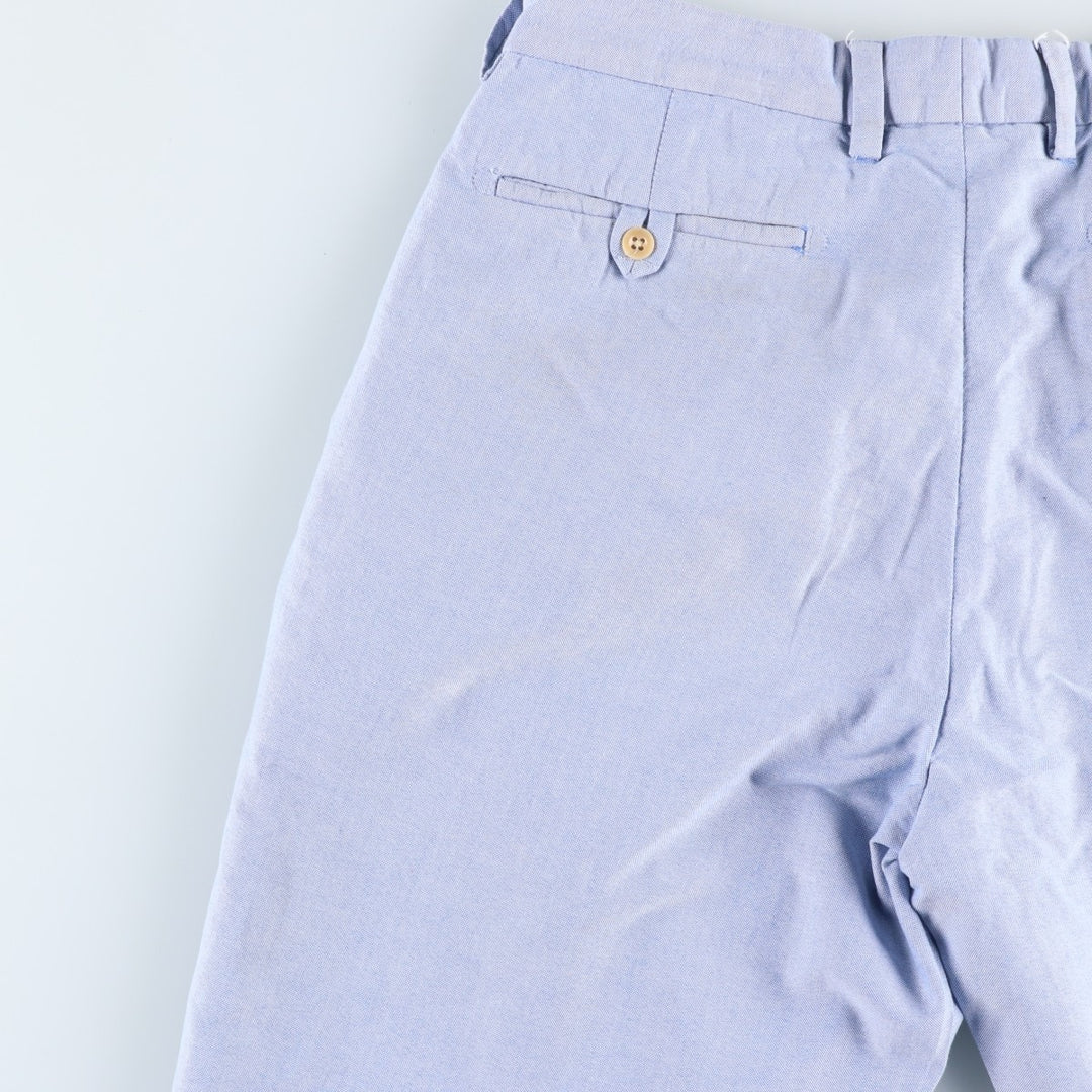 Ralph Lauren POLO by Ralph Lauren cotton shorts, men's size W35 (approx.) cotton Blue type light blue Vintage Second Hand