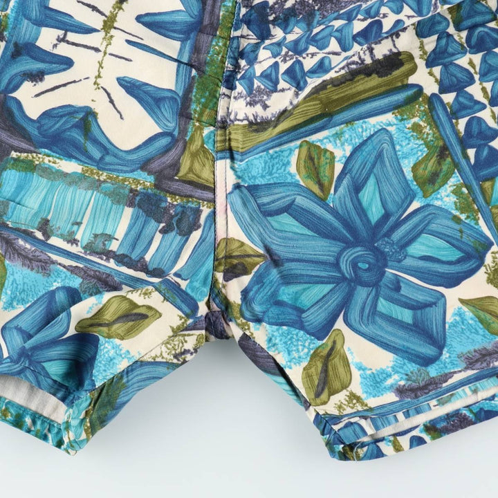 1970'S Town Craft Penney's all-over print cotton shorts, men's size M equivalent, vintage. cotton blue type Vintage Second Hand