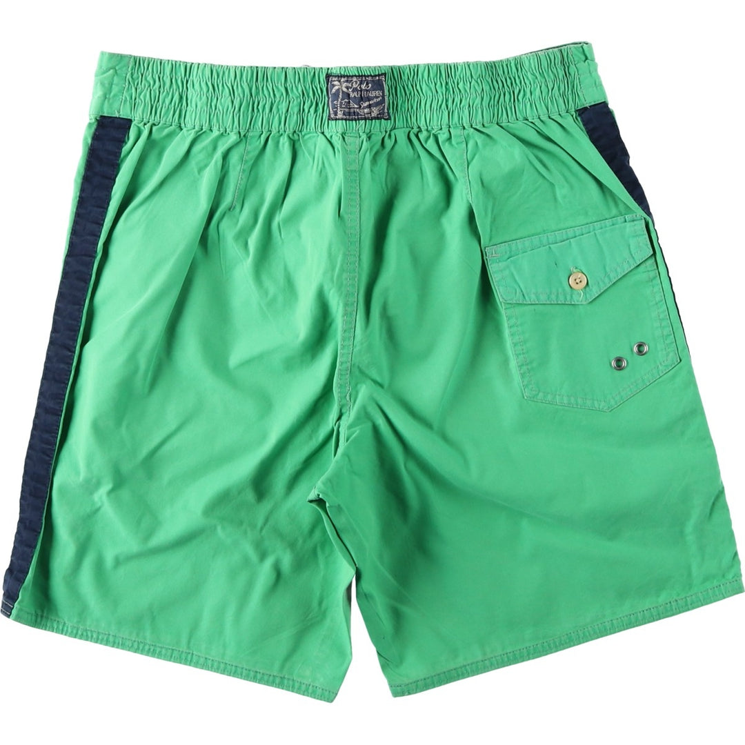 Ralph Lauren POLO by Ralph Lauren swim shorts, men's size L cotton green type Vintage Second Hand