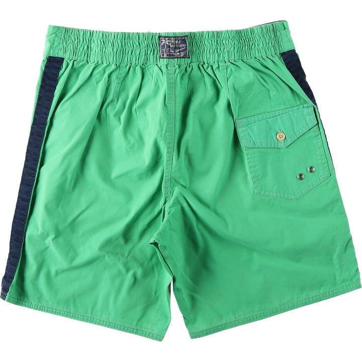 Ralph Lauren POLO by Ralph Lauren swim shorts, men's size L cotton green type Vintage Second Hand