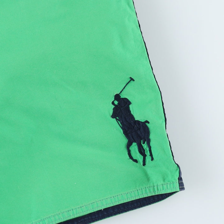 Ralph Lauren POLO by Ralph Lauren swim shorts, men's size L cotton green type Vintage Second Hand