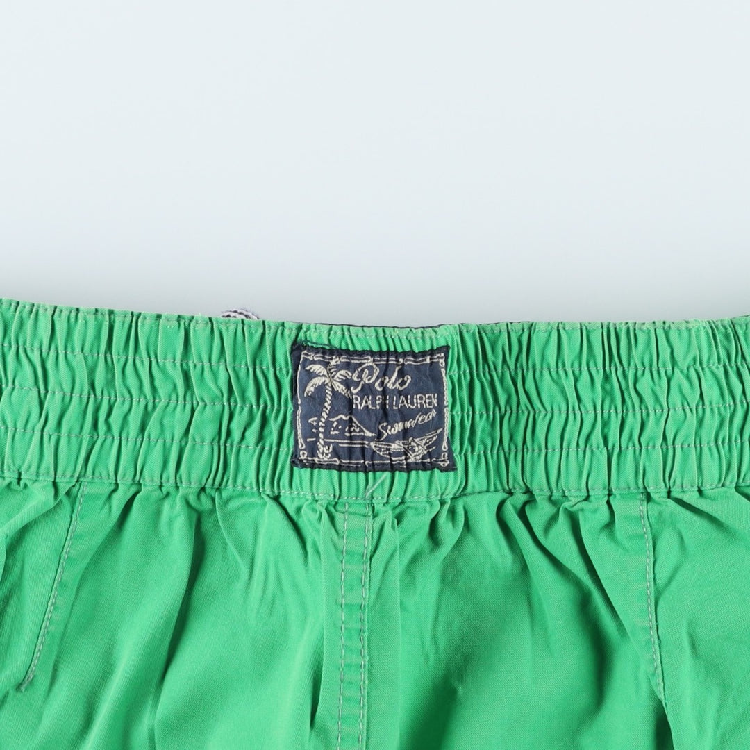 Ralph Lauren POLO by Ralph Lauren swim shorts, men's size L cotton green type Vintage Second Hand