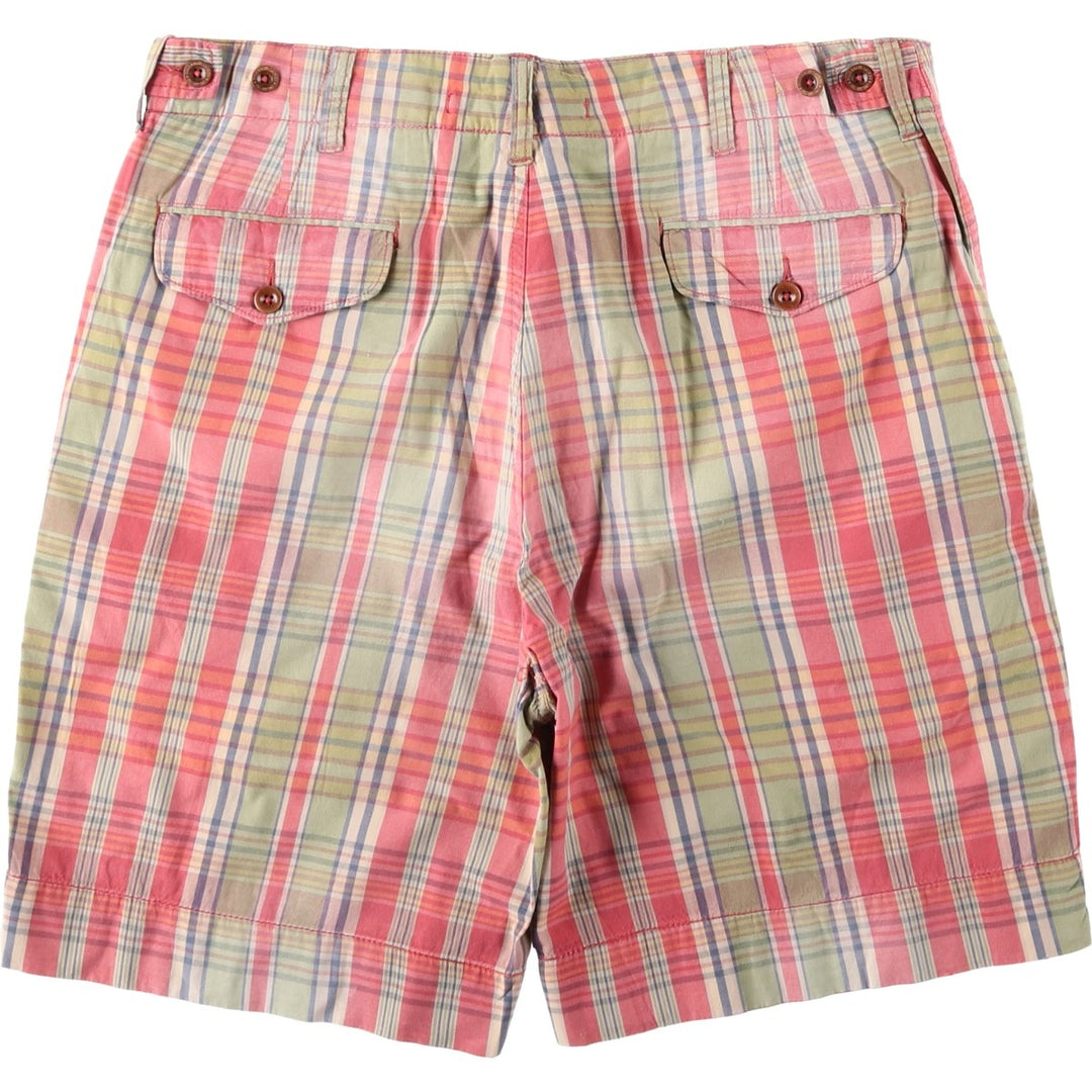 Ralph Lauren POLO by Ralph Lauren cotton shorts, men's size W32 (approx.) cotton red type Vintage Second Hand