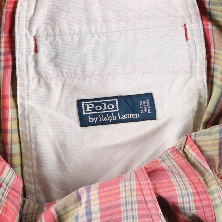Ralph Lauren POLO by Ralph Lauren cotton shorts, men's size W32 (approx.) cotton red type Vintage Second Hand