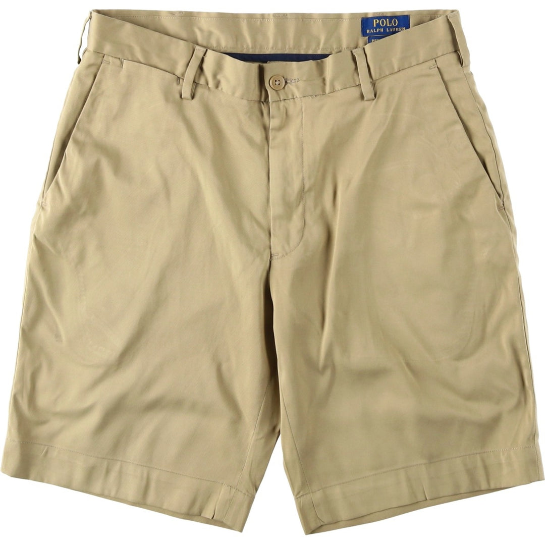 Ralph Lauren POLO RALPH LAUREN shorts, men's size W31 (approx.) polyester Beige type Vintage Second Hand