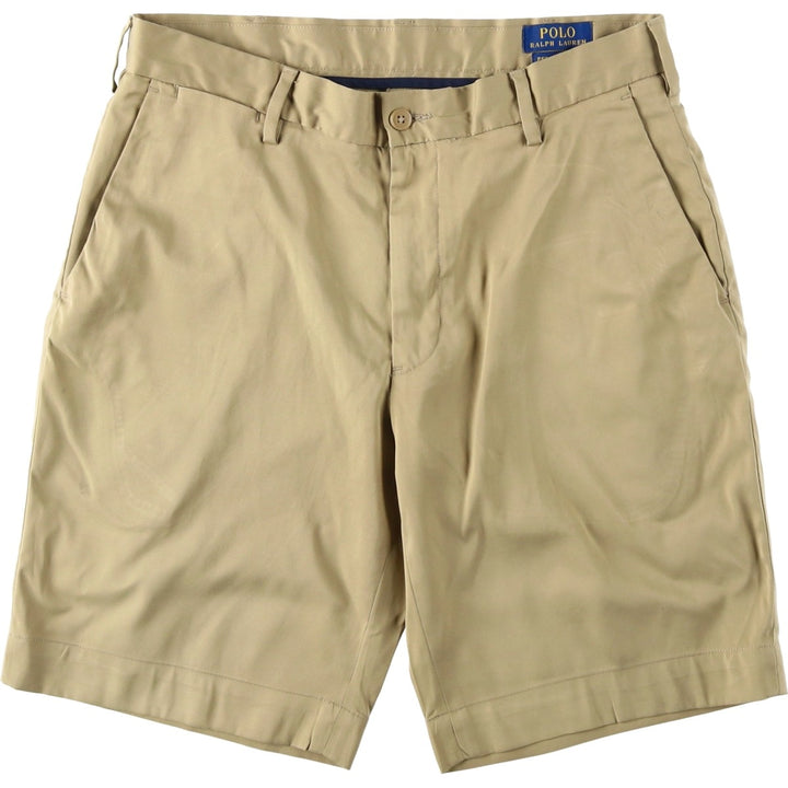 Ralph Lauren POLO RALPH LAUREN shorts, men's size W31 (approx.) polyester Beige type Vintage Second Hand