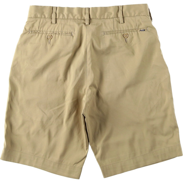 Ralph Lauren POLO RALPH LAUREN shorts, men's size W31 (approx.) polyester Beige type Vintage Second Hand