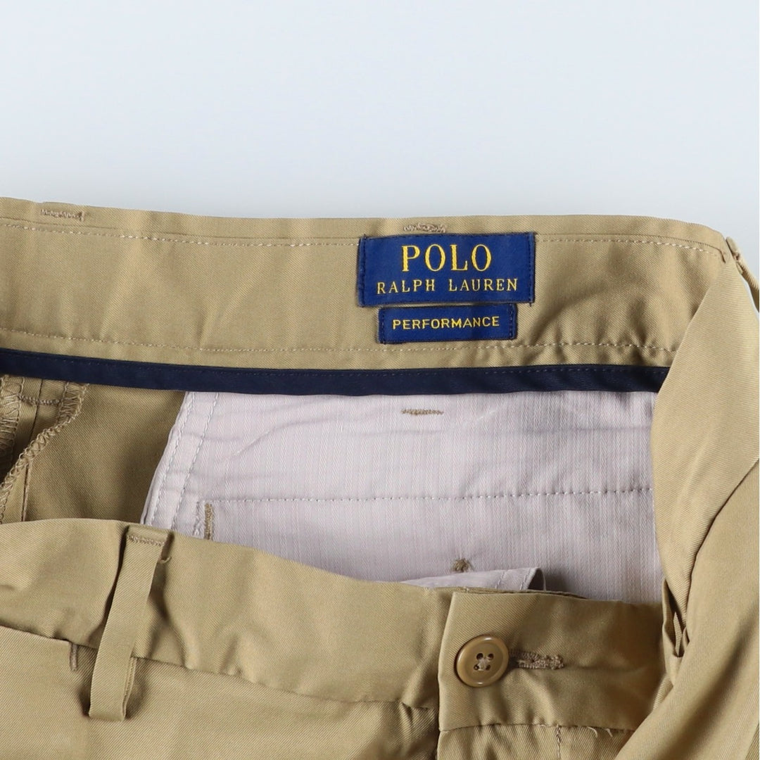 Ralph Lauren POLO RALPH LAUREN shorts, men's size W31 (approx.) polyester Beige type Vintage Second Hand