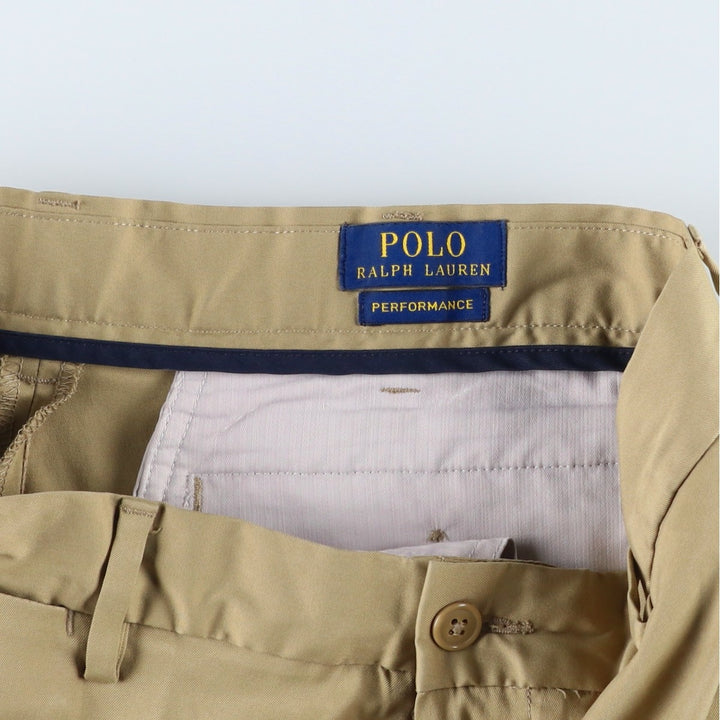 Ralph Lauren POLO RALPH LAUREN shorts, men's size W31 (approx.) polyester Beige type Vintage Second Hand