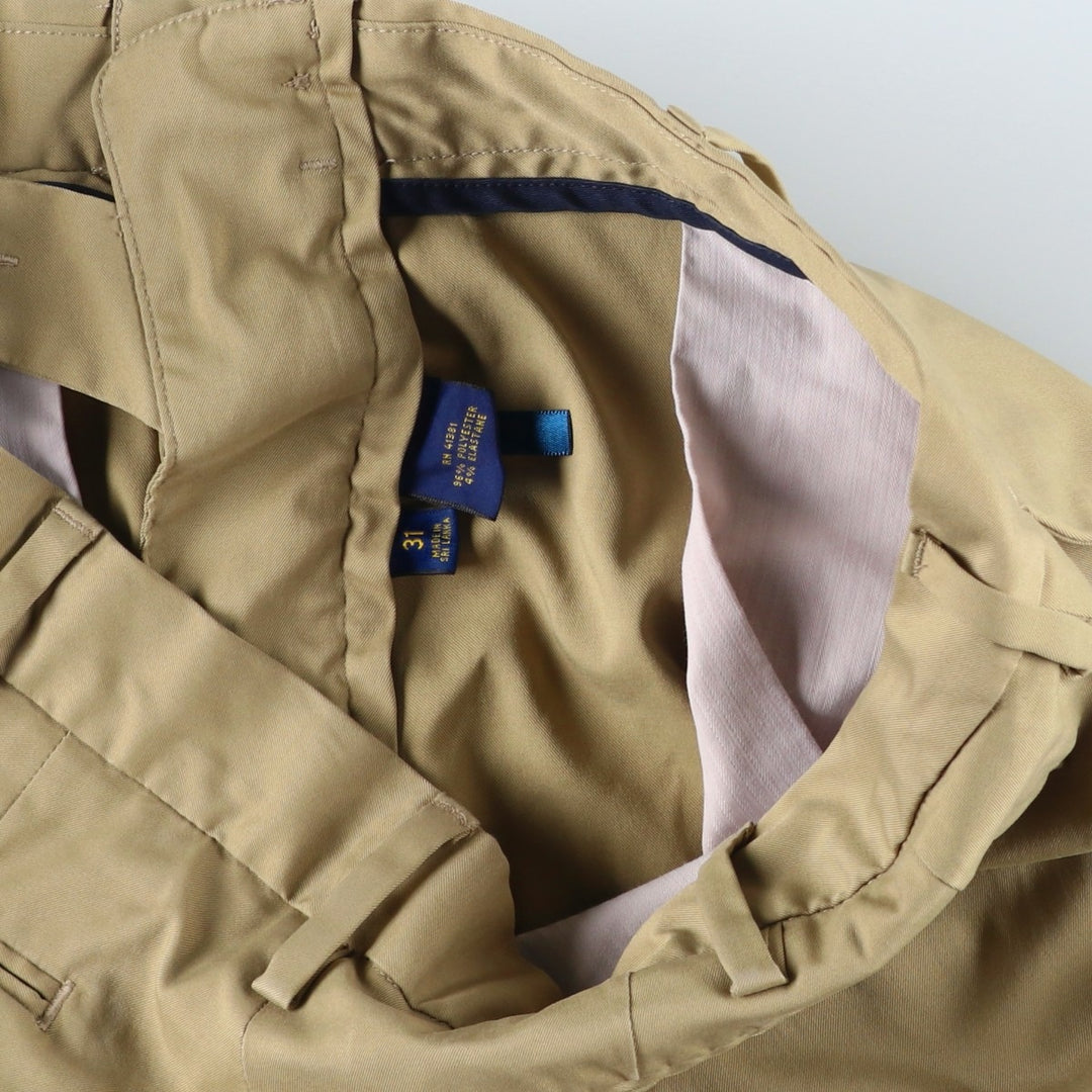 Ralph Lauren POLO RALPH LAUREN shorts, men's size W31 (approx.) polyester Beige type Vintage Second Hand