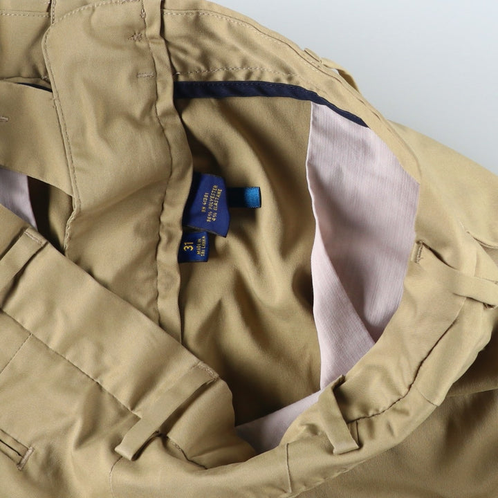 Ralph Lauren POLO RALPH LAUREN shorts, men's size W31 (approx.) polyester Beige type Vintage Second Hand