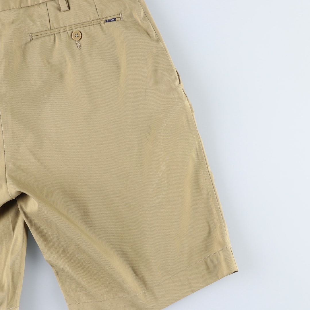 Ralph Lauren POLO RALPH LAUREN shorts, men's size W31 (approx.) polyester Beige type Vintage Second Hand