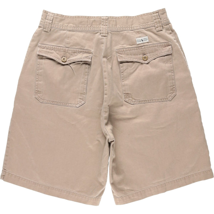 Ralph Lauren POLO by Ralph Lauren Chino Shorts Shorts Men's W30 equivalent cotton Beige type Vintage Second Hand
