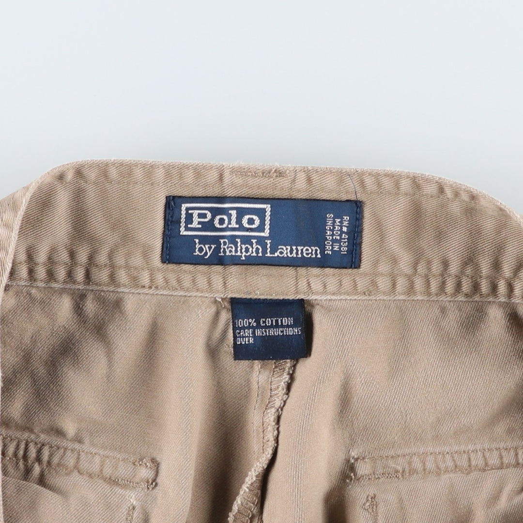Ralph Lauren POLO by Ralph Lauren Chino Shorts Shorts Men's W30 equivalent cotton Beige type Vintage Second Hand