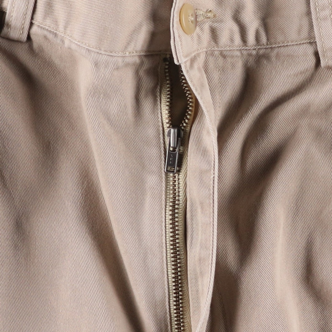 Ralph Lauren POLO by Ralph Lauren Two-Pleat Chino Shorts, Men's Size W33 (approx.) cotton Beige type Vintage Second Hand