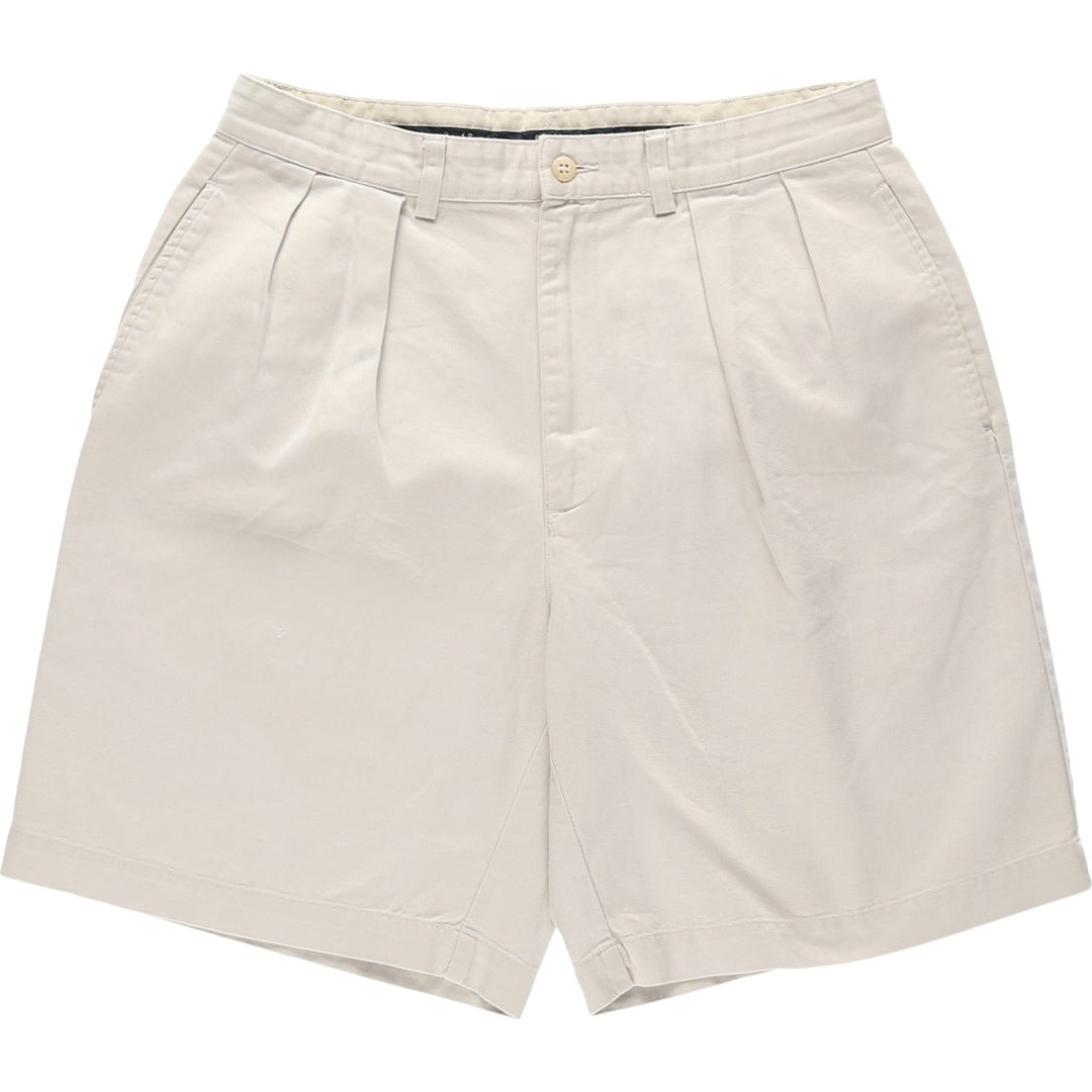 Ralph Lauren POLO RALPH LAUREN Two-pleat Chino Shorts Shorts Men's W32 equivalent cotton ivory Vintage Second Hand