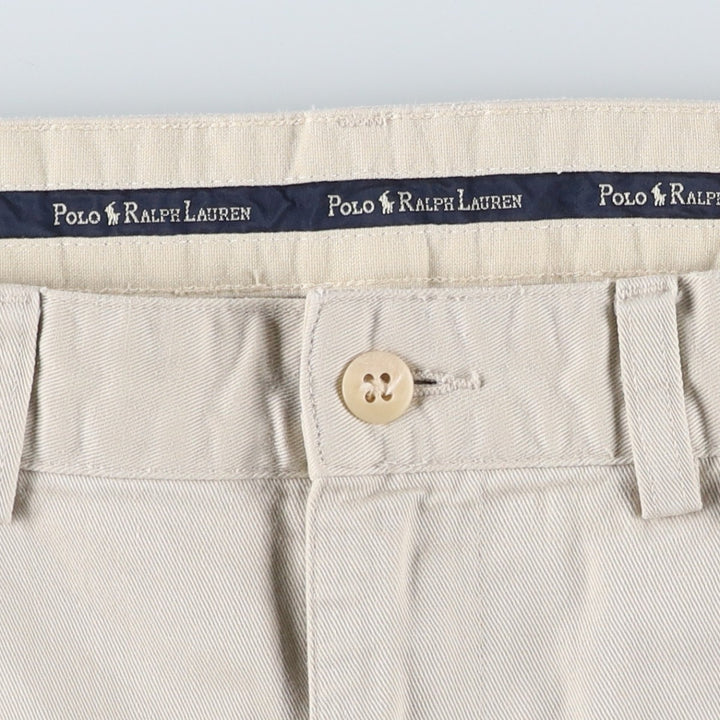 Ralph Lauren POLO RALPH LAUREN Two-pleat Chino Shorts Shorts Men's W32 equivalent cotton ivory Vintage Second Hand