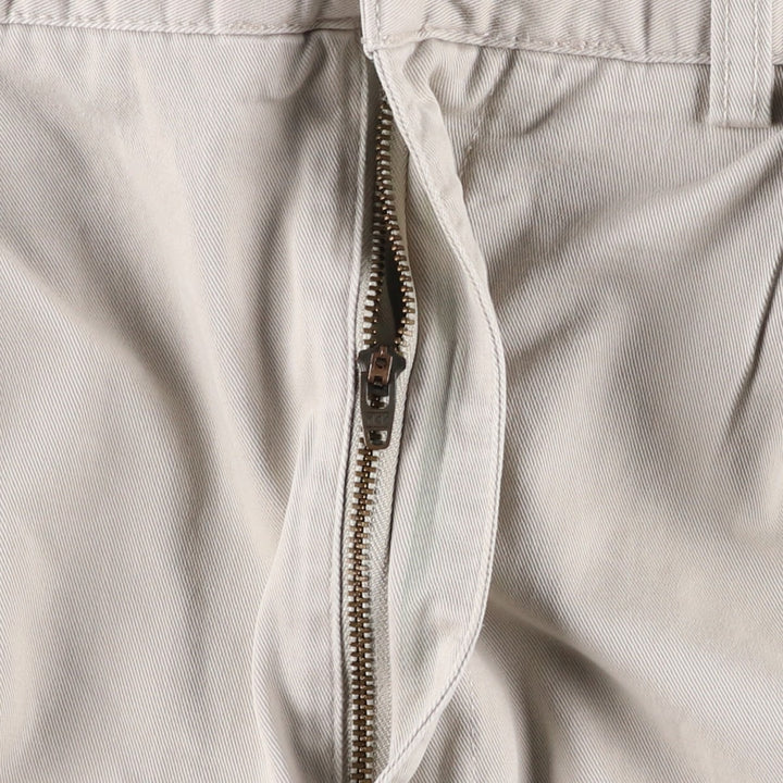 Ralph Lauren POLO by Ralph Lauren ANDREW SHORT Two-pleat chino shorts, short pants, men's size W35 cotton pale white type Vintage Second Hand