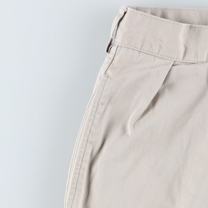 Ralph Lauren POLO by Ralph Lauren ANDREW SHORT Two-pleat chino shorts, short pants, men's size W35 cotton pale white type Vintage Second Hand
