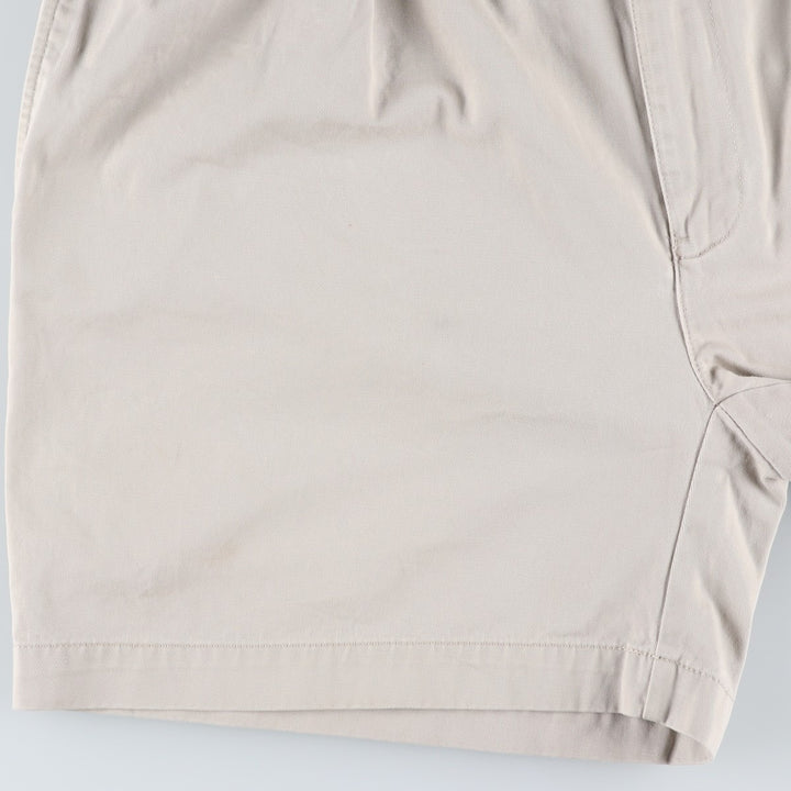 Ralph Lauren POLO by Ralph Lauren ANDREW SHORT Two-pleat chino shorts, short pants, men's size W35 cotton pale white type Vintage Second Hand