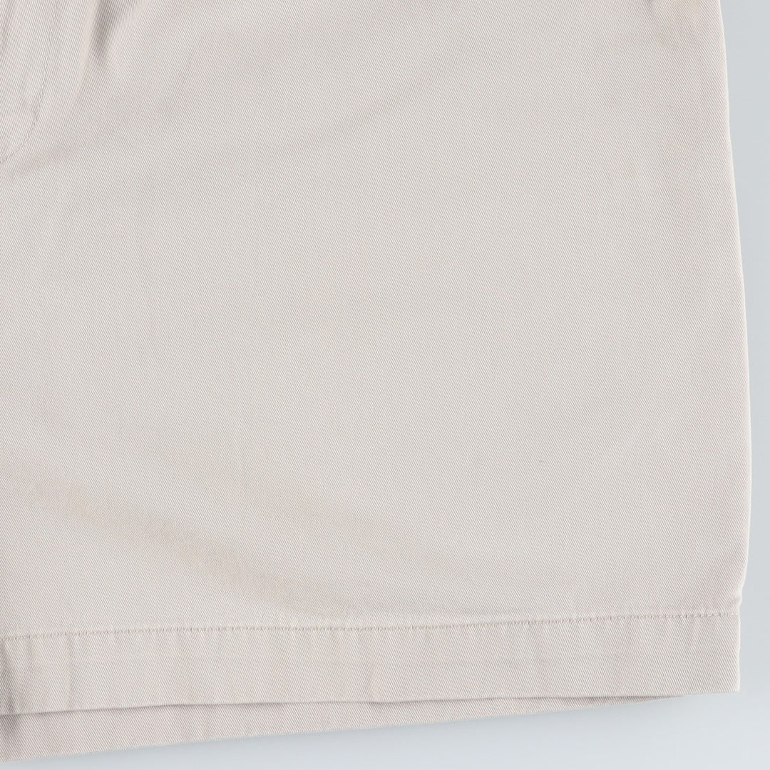 Ralph Lauren POLO by Ralph Lauren ANDREW SHORT Two-pleat chino shorts, short pants, men's size W35 cotton pale white type Vintage Second Hand