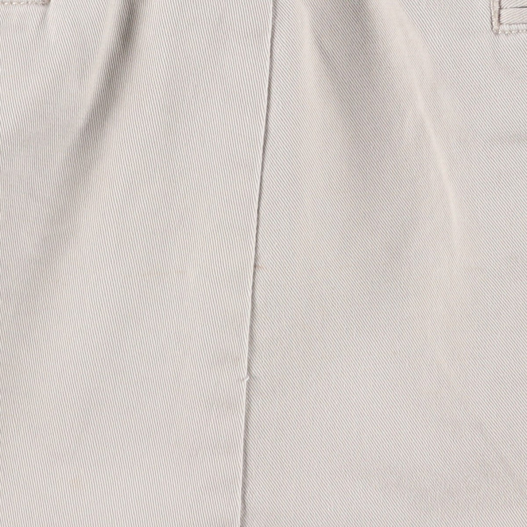 Ralph Lauren POLO by Ralph Lauren ANDREW SHORT Two-pleat chino shorts, short pants, men's size W35 cotton pale white type Vintage Second Hand