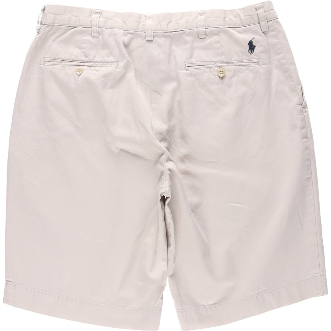 Ralph Lauren POLO by Ralph Lauren Chino Shorts, Shorts, Men's, W34 equivalent cotton Beige type Vintage Second Hand