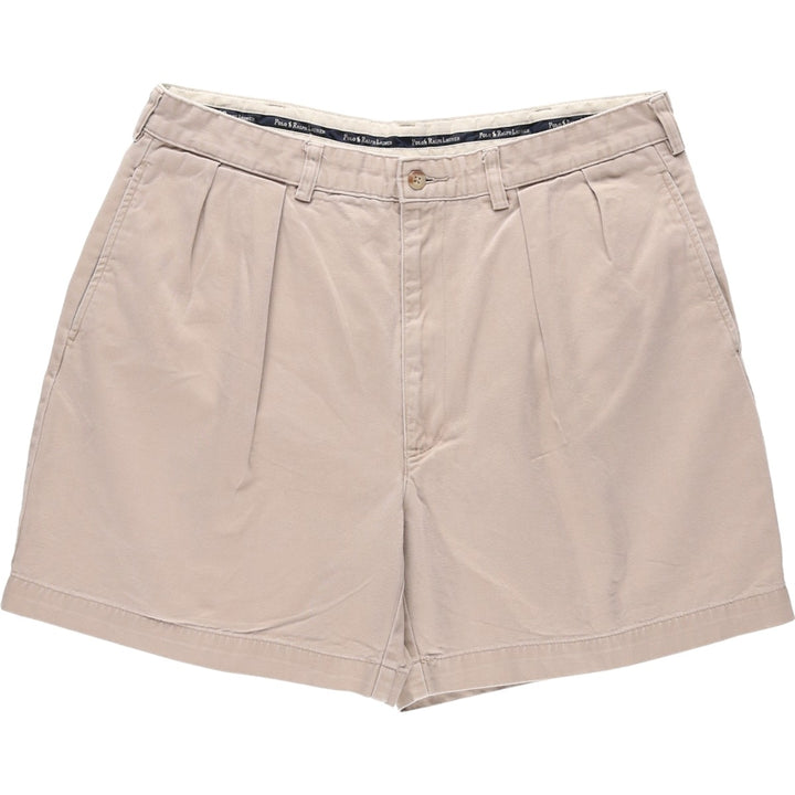 Ralph Lauren POLO RALPH LAUREN Two-pleat Chino Shorts Shorts Men's W34 equivalent cotton Beige type Vintage Second Hand