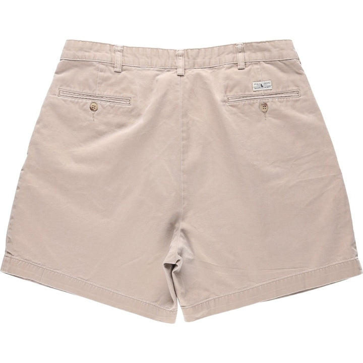 Ralph Lauren POLO RALPH LAUREN Two-pleat Chino Shorts Shorts Men's W34 equivalent cotton Beige type Vintage Second Hand