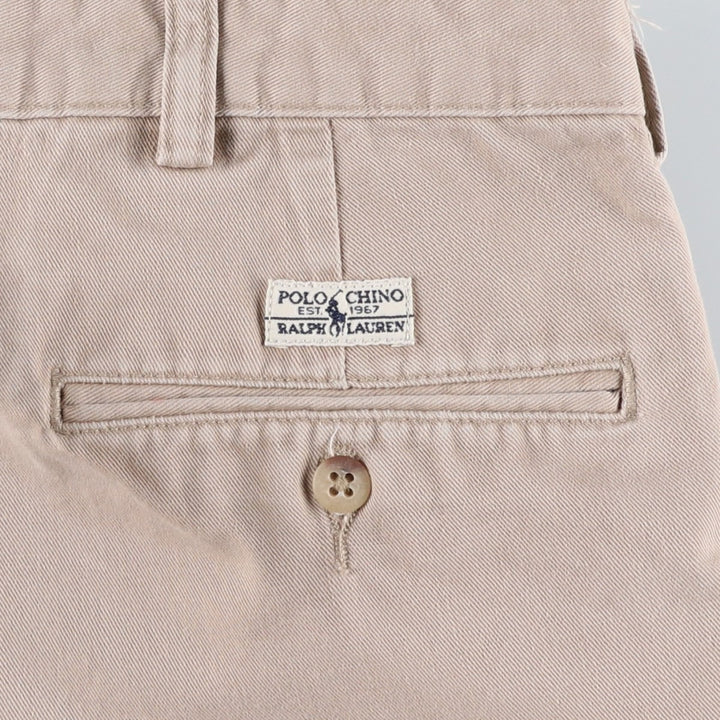 Ralph Lauren POLO RALPH LAUREN Two-pleat Chino Shorts Shorts Men's W34 equivalent cotton Beige type Vintage Second Hand