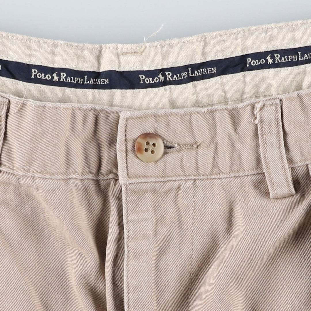 Ralph Lauren POLO RALPH LAUREN Two-pleat Chino Shorts Shorts Men's W34 equivalent cotton Beige type Vintage Second Hand