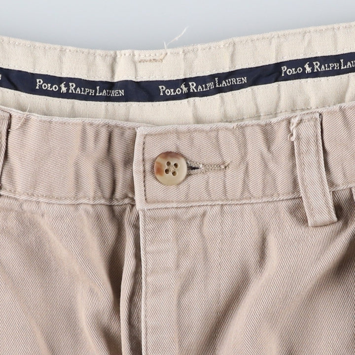Ralph Lauren POLO RALPH LAUREN Two-pleat Chino Shorts Shorts Men's W34 equivalent cotton Beige type Vintage Second Hand