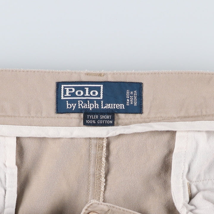 Ralph Lauren POLO by Ralph Lauren Two-pleat Chino Shorts Shorts Men's W34 equivalent cotton Beige type Vintage Second Hand
