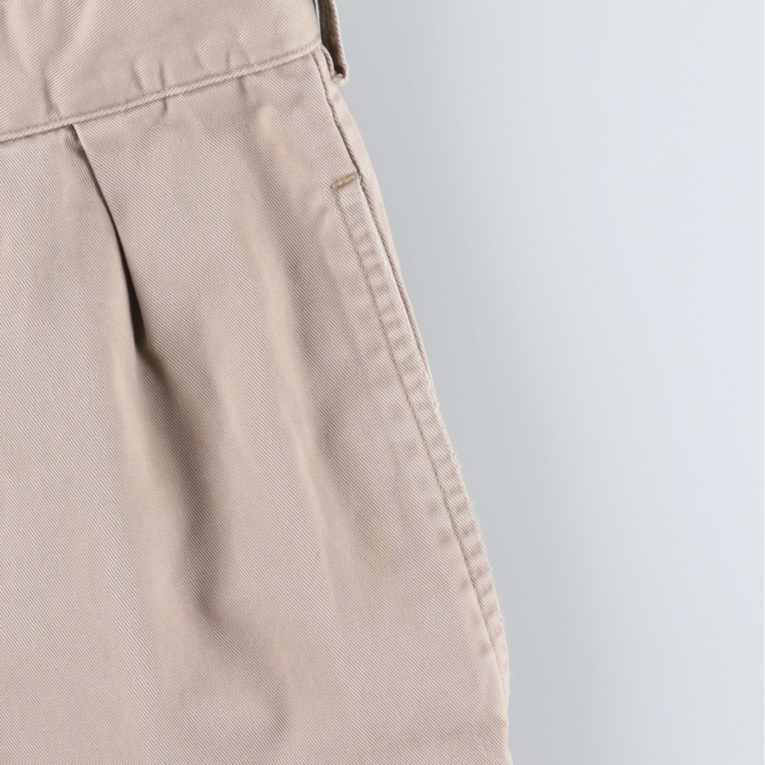 Ralph Lauren POLO by Ralph Lauren Two-pleat Chino Shorts Shorts Men's W34 equivalent cotton Beige type Vintage Second Hand