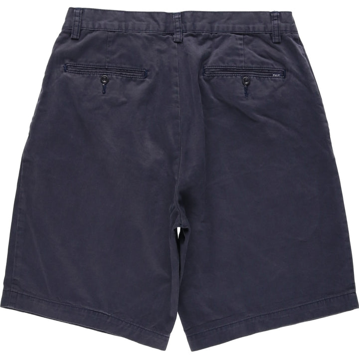 Ralph Lauren POLO RALPH LAUREN Chino Shorts Shorts Men's W30 equivalent cotton navy blue type Vintage Second Hand