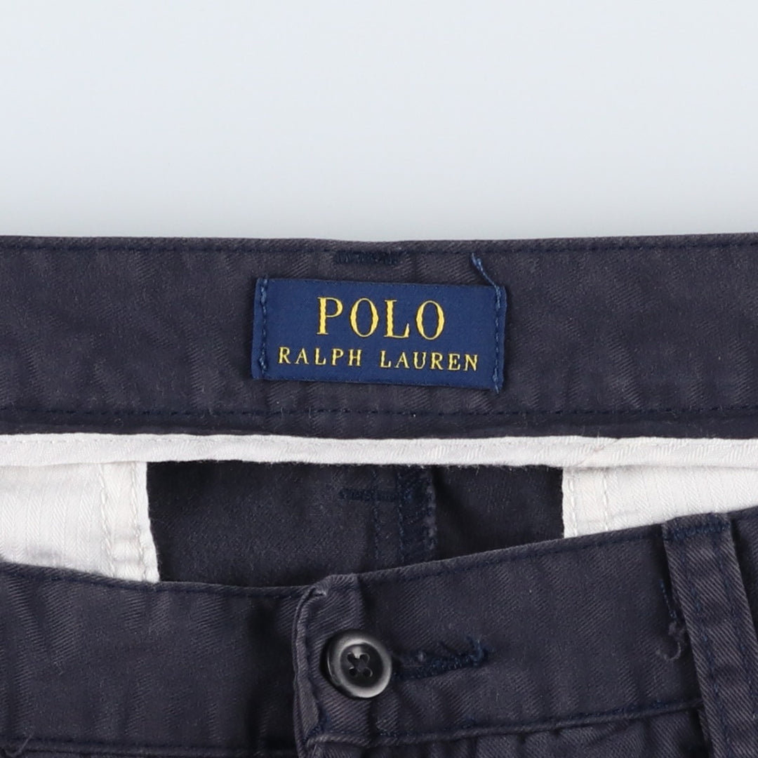 Ralph Lauren POLO RALPH LAUREN Chino Shorts Shorts Men's W30 equivalent cotton navy blue type Vintage Second Hand