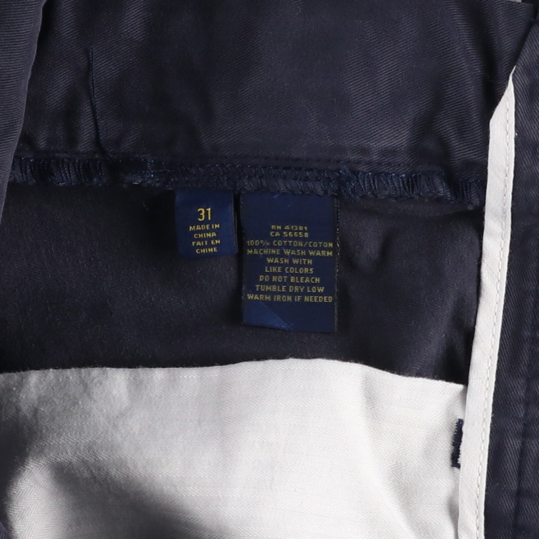 Ralph Lauren POLO RALPH LAUREN Chino Shorts Shorts Men's W30 equivalent cotton navy blue type Vintage Second Hand