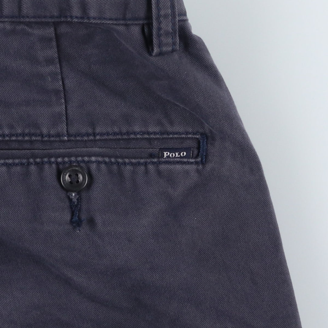 Ralph Lauren POLO RALPH LAUREN Chino Shorts Shorts Men's W30 equivalent cotton navy blue type Vintage Second Hand